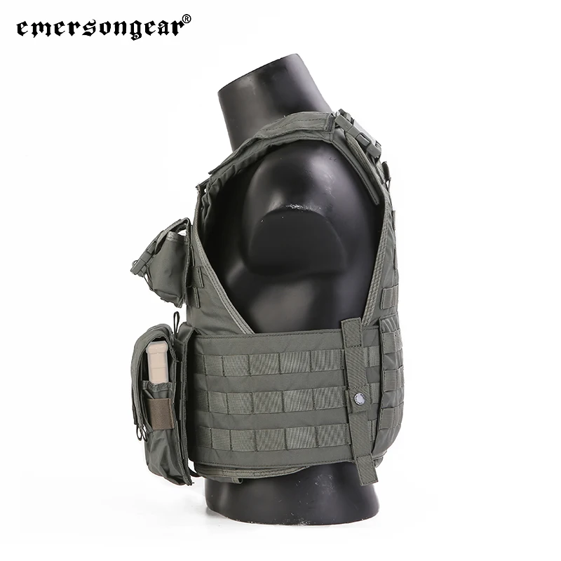 Emersongear SPC Tactical Vest MOLLE Harness Plate Carrier Airsoft Hunting Protectived Guard Shooting Combat Training Nylon FG