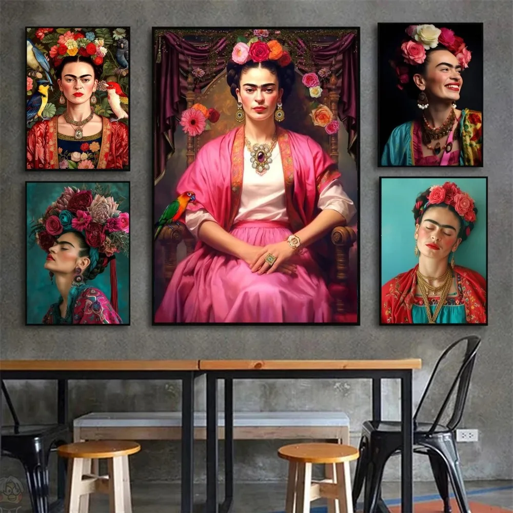 F-Fridas K-Kahlos Poster Wall Art Home Decor Room Decor Digital Painting Living Room Restaurant Kitchen Art