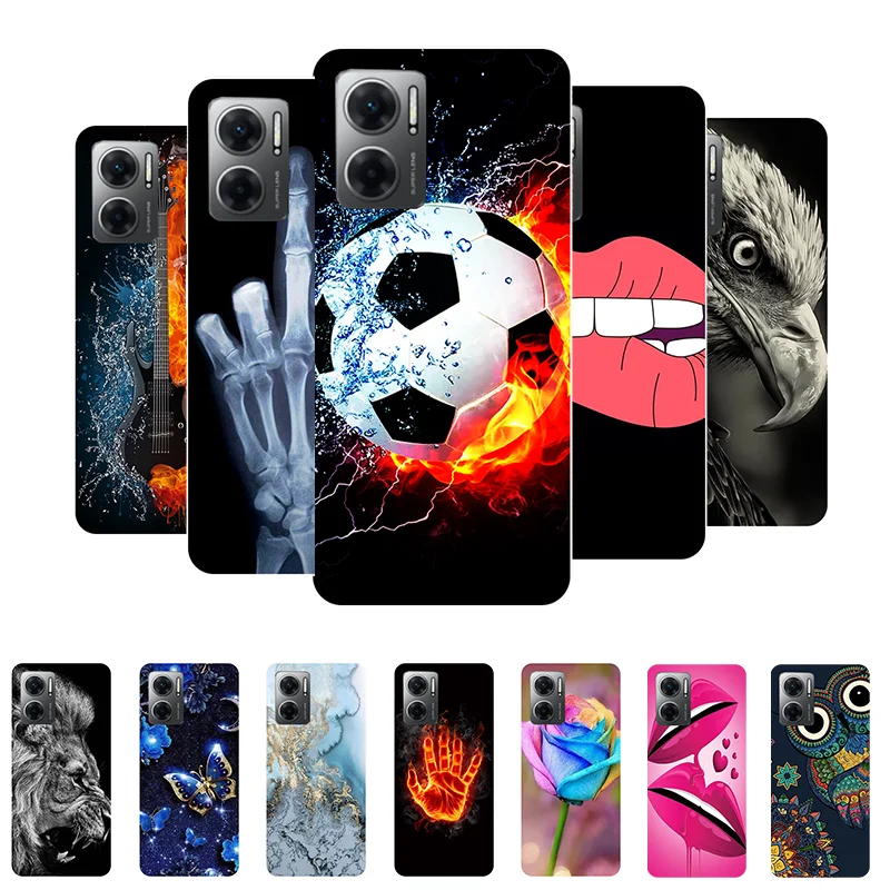 

for Xiaomi Redmi 10 5G Case Football Soft Silicone Back Case for Xiaomi Redmi 10 5G 22041219G Phone Cover for Redmi10 5G etui