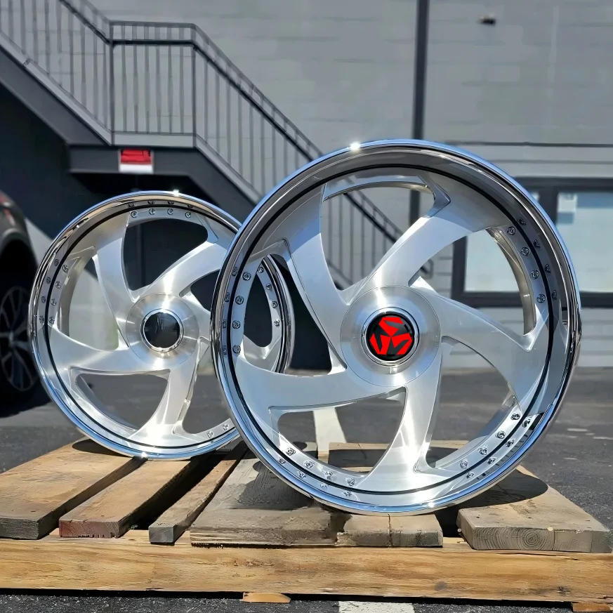 SJ Rose Gold Silver Custom Rims Deep Dish 6x139.7 5x127 6x5.5 Forged Wheels 22 24 26 28 Inch Rims for  Impala