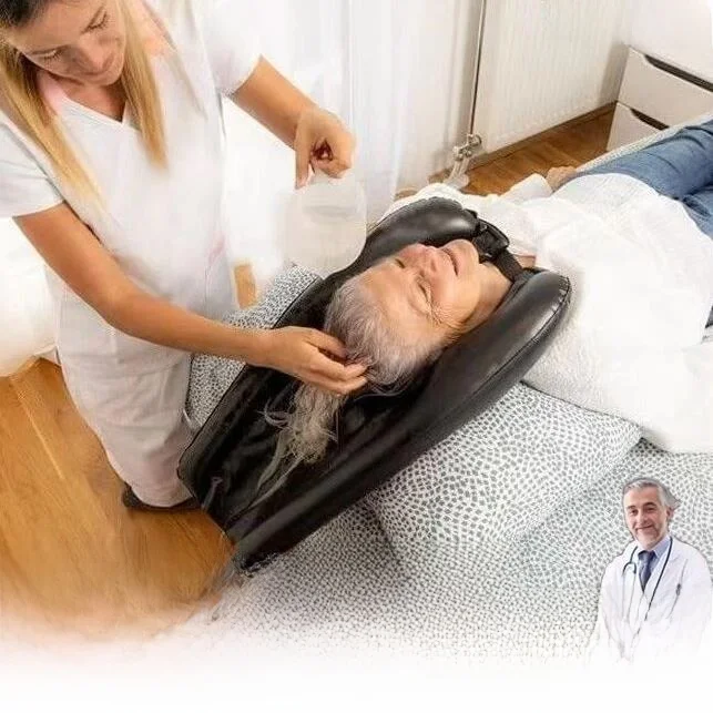 インフレータブルベッド入浴器-寝たきり患者用-家庭用-快適な姿勢-高齢者-妊婦-洗髪ツール