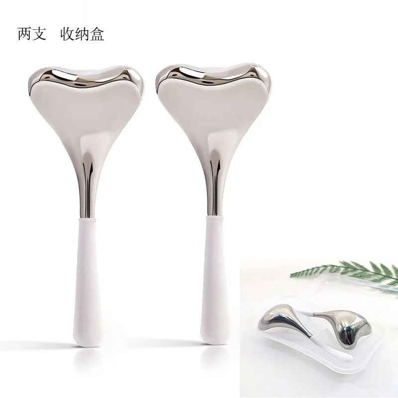 ホットセールスキンケアツールメタルフェイスマッサージステンレススチールフェイシャルクーリングクライオアイスグローブ（顔用）