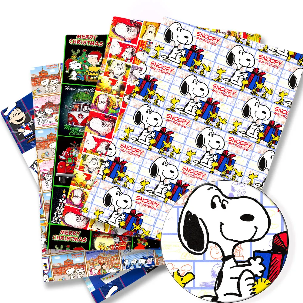 TAKARA TOMY Snoopy fabric140x50CM Cartoon printed fabric Patchwork Tissue Kid Home Textile Sewing Doll Dress Curtain