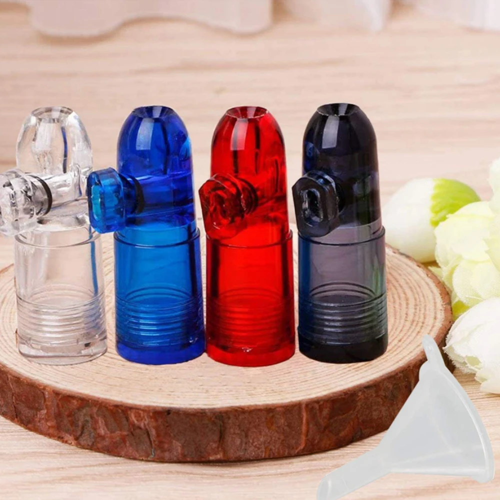 2/5Pcs Plastic Bullet Dispenser Party Accessories Portable Leak-Proof Storage Bottle Herb Home Smoking Accessories For Tobacco view 2