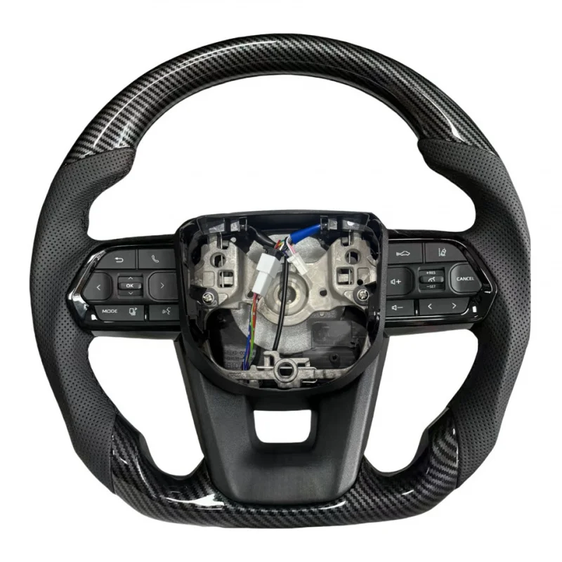 

For Toyota High Quality Carbon Fiber Leather Sport Steering Wheel Upgrade Fit Hilux Land Cruiser Yaris LC300 Other Models