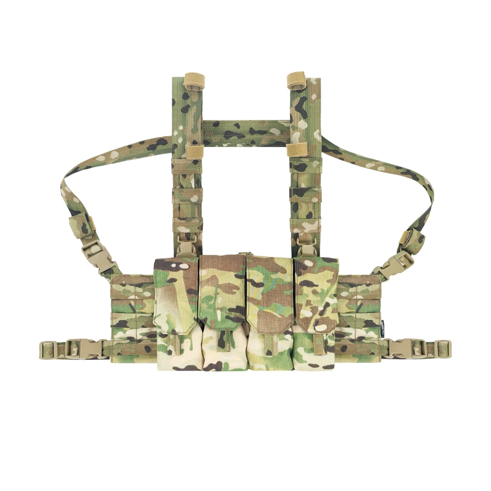 Military Enthusiast Light Tactical Patrol Four Chest Suspension Equipment 7.62/5.56/5.45