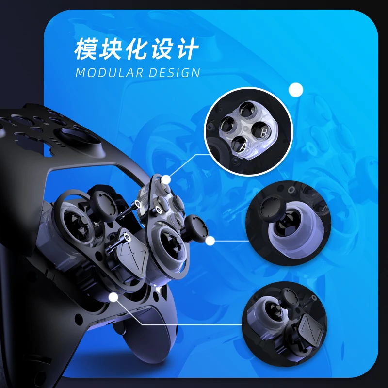 Zd O+Excellent Gaming Controller Elite Modular Sensory Rgb Switch Phone Bluetooth Controller Ns  Tablet Steam Gamepad