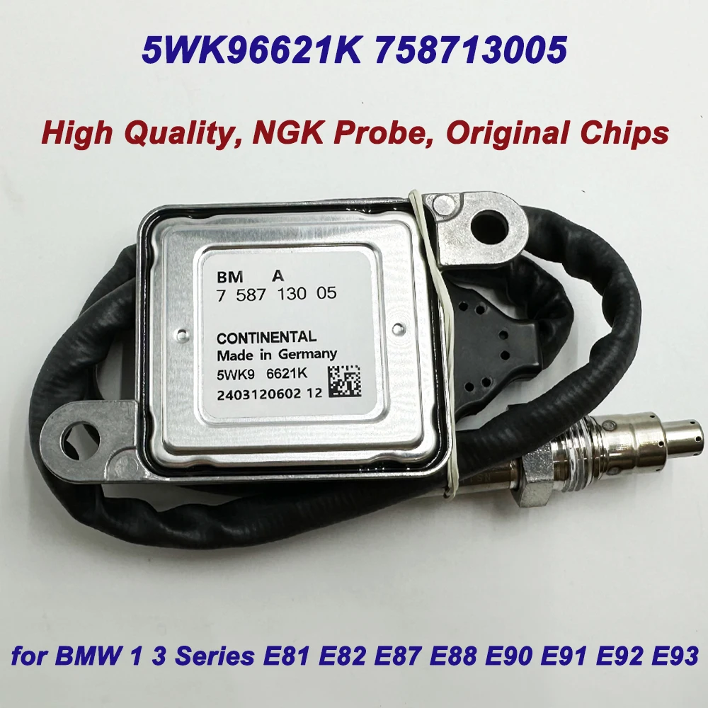 High Quality for NGK Probe 5WK96621K 758713005 11787587130 Nox Sensor For BMW E81 E82 E87 E88 E90 E91 E92 E93 LCI N43 116i 118i