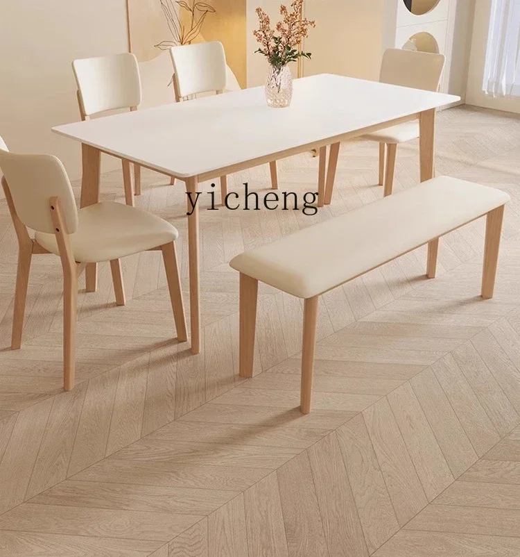 TQH-i7.7 solid wood bench porch living room simple bedroom bedside stool soft bag seat cushion stool