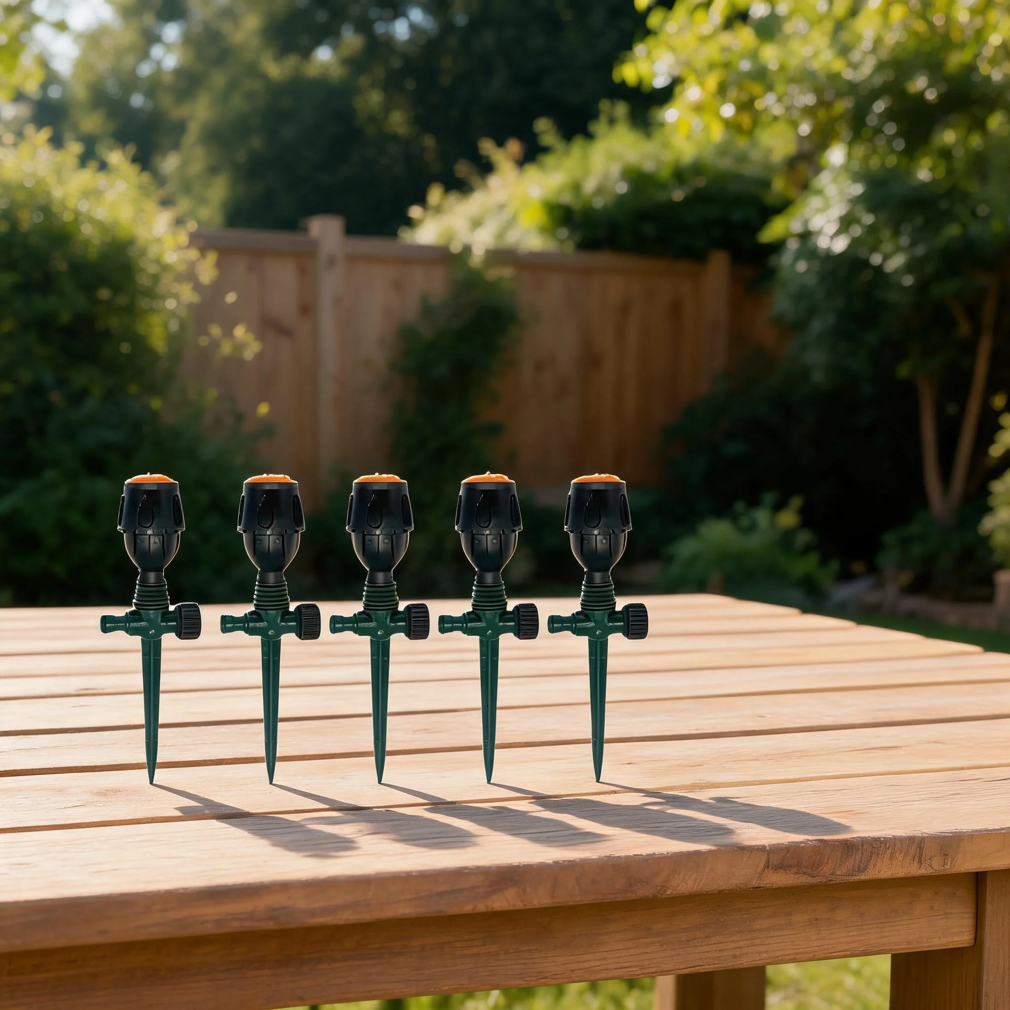 Robuste Aluminiumlegierungs-Sprinkler für Gartenbewässerung, rotierende Wassersprühanlage und automatische Bewässerung für die Begrünung.