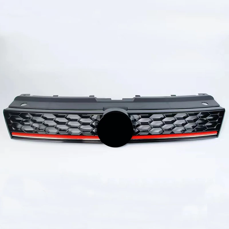 ABS Front Bumper Grille For Volkswagen VW Polo 2014 2015 2016 2017 2018 GTI Style Honeycomb Mesh Center Grille