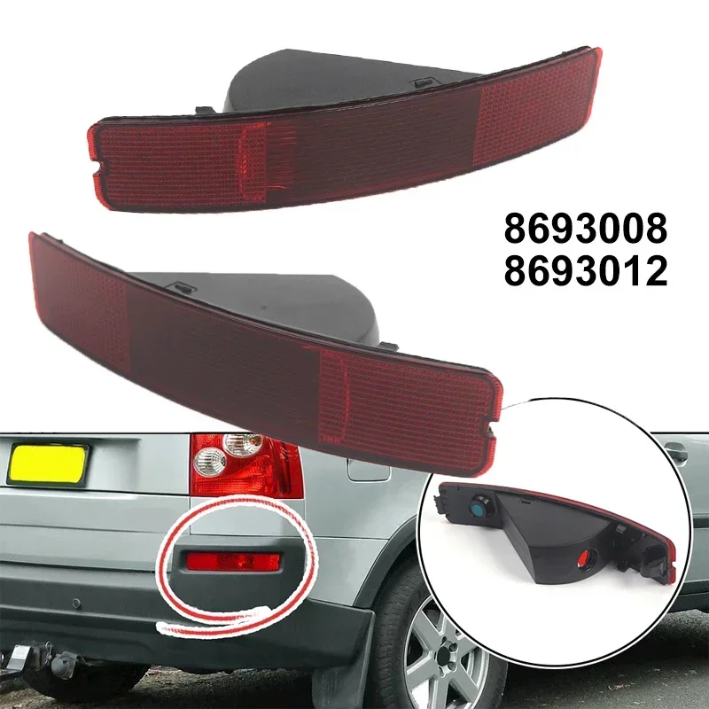 

For Volvo XC90 2003-2006 8693008 8693012 Car Rear Bumper Reflector Taillight Brake Fog Lamp Red Lens Without Bulb