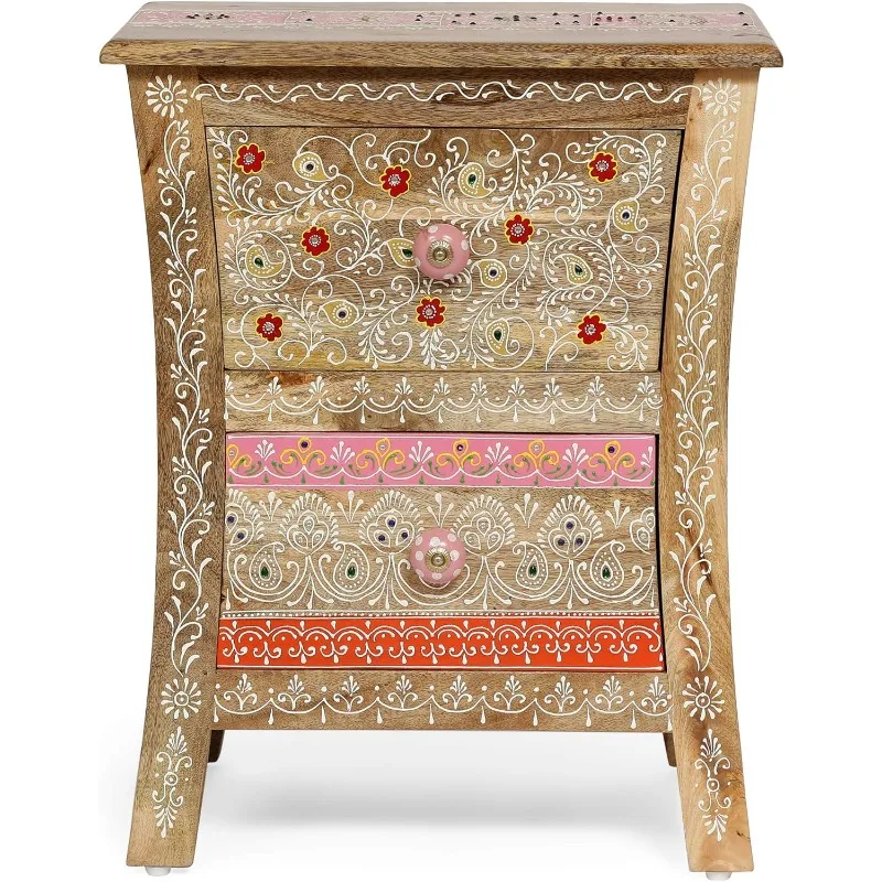 

Knight Home 313646 NIGHTSTAND, 13.25 in x 19 in x 24 in, Natural