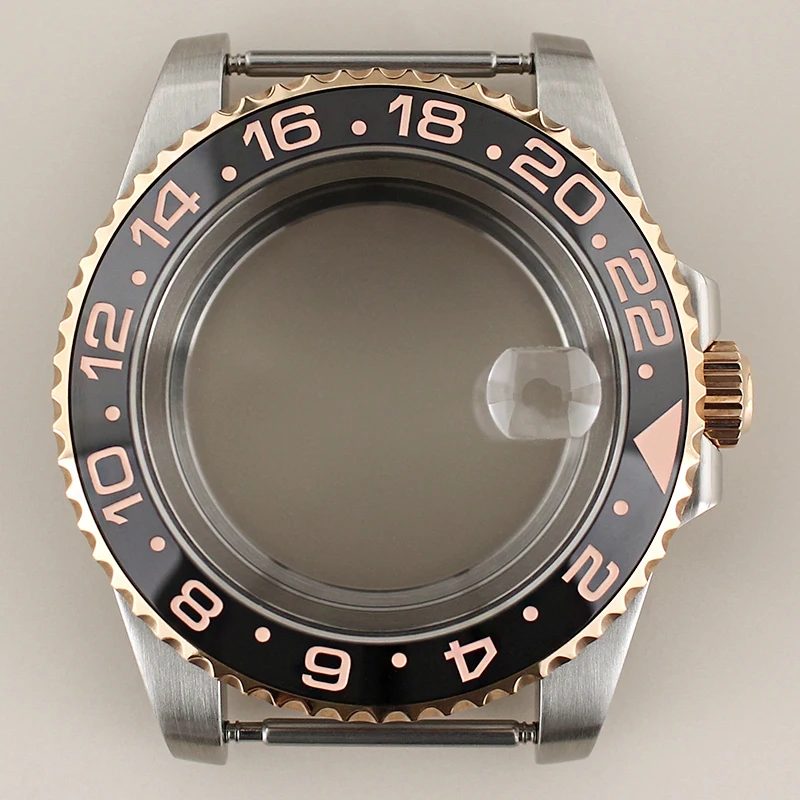 40mm Watch Case Sapphire Crystal Glass 120clicks Bezel For Seiko NH34 NH35 NH36 NH38 Miyota 8215 ETA 2824 Movement 28.5mm Dial