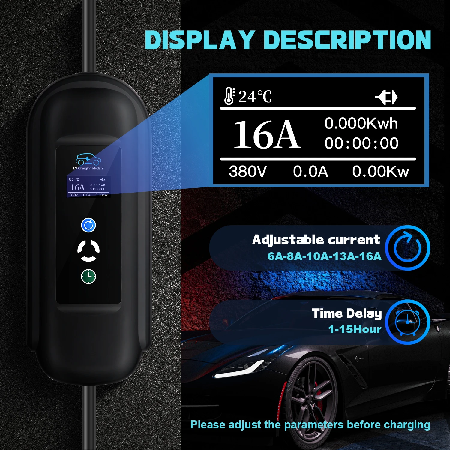 Kolanky 11KW Przenośna Ładowar – Type 2 Portable Ev Charger 11Kw Cee recenzja i cena