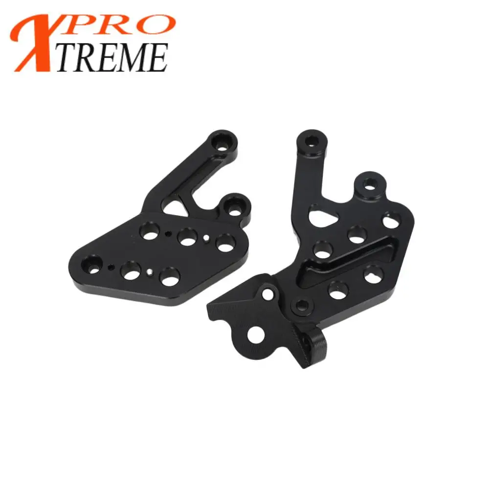 Motorcycle  Foot Pegs Rests Bracket Assembly  For Talaria Sting MX3 Talaria Sting MX4 lectric 6061 Aluminum  Dirt PIT Bike black