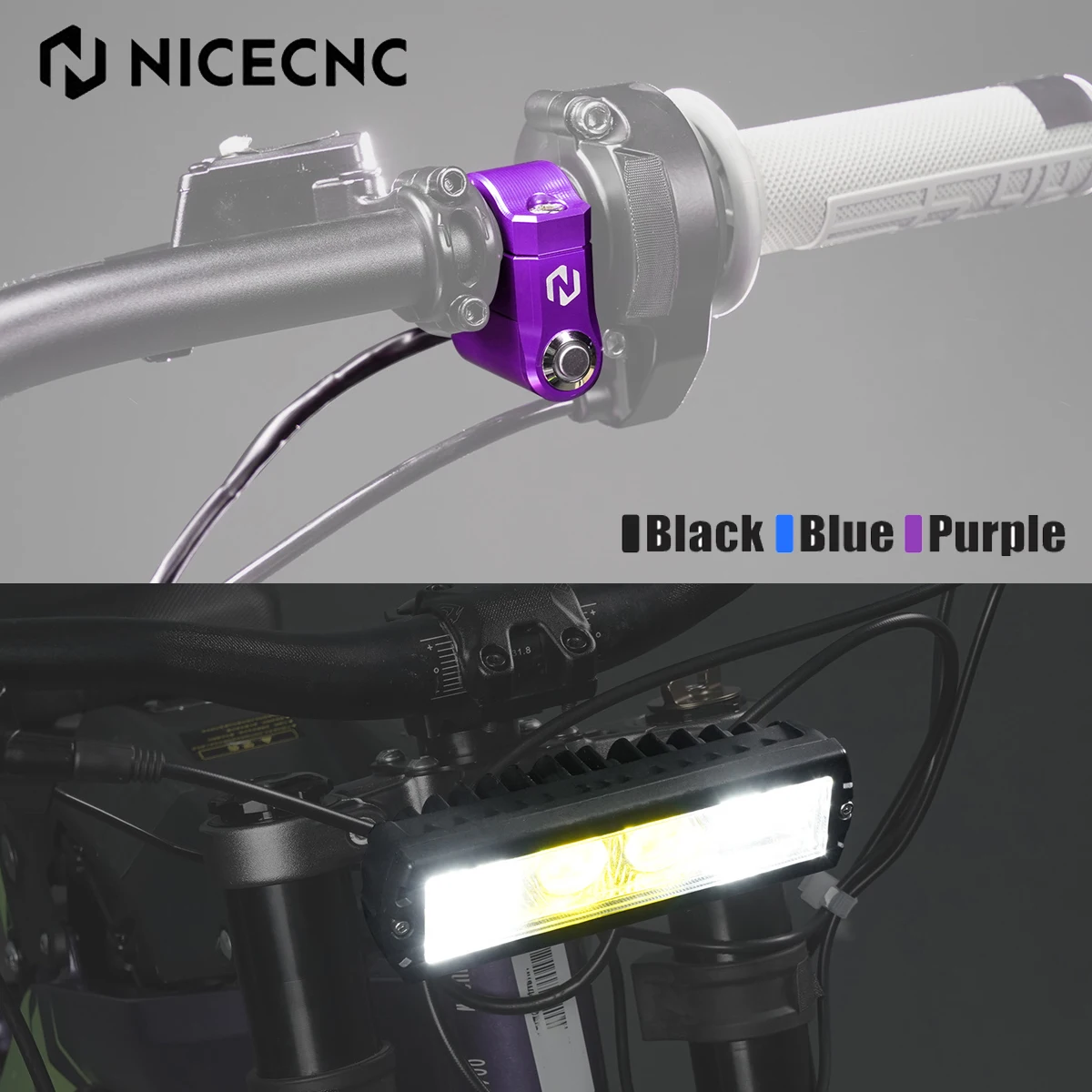 

NICECNC For Surron Ebike LED Plug&Play Headlight Spotlight Light Handlebar Switch Kit For Surron Light Bee X Sur-ron Light Bee S