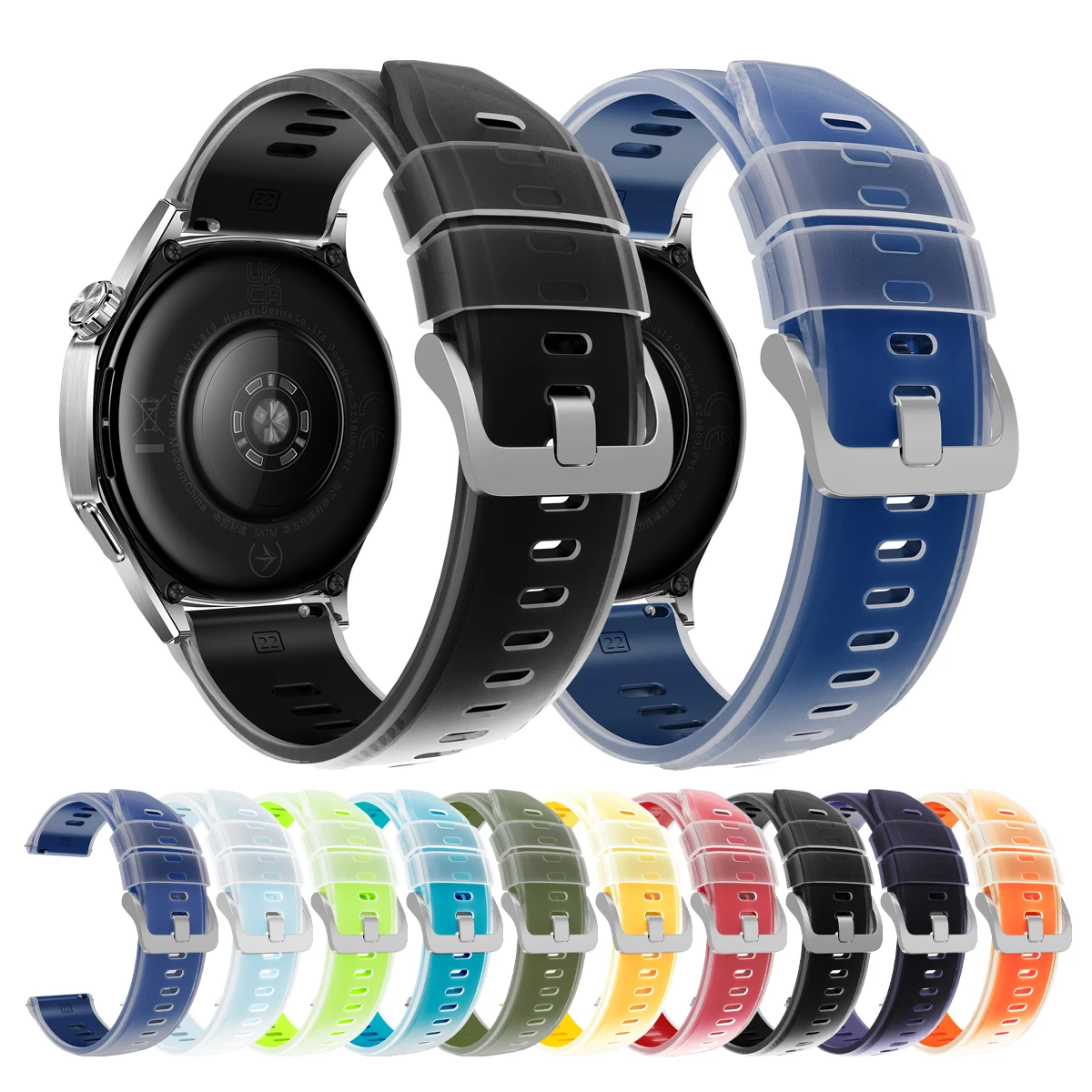 22 mm Silikonarmband für Xiaomi Watch Color 2 S4 Sportarmbänder für Mi Watch 2 Pro S2 S3 S1 Aktivband Verstellbare Armbänder
