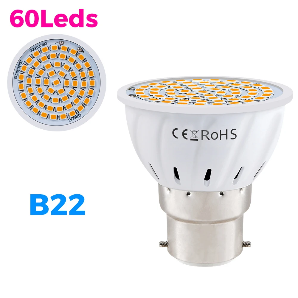 E27/E26 Led Spotlamp Gu10 Downlight Inbouw Lampen Mr16 Maïslamp E14 Daglicht B22 Kaars Gu5.3 Decoratie Spot Licht 220V