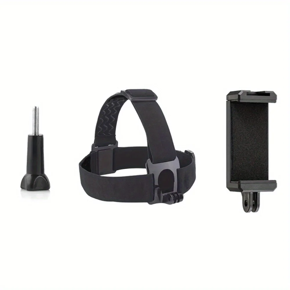 Head-Mounted smartphone Holder First-Person Video Outdoor Live Bracket for iPhone 15 14 13 Pro Max GoPro 12 11 10 9 DJI Action 4