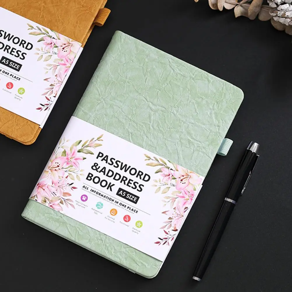 Perencana Catatan kolom vertikal 2024-2025 Premium perencana kulit imitasi Notebook pengatur tahunan bulanan dengan Premium untuk Penjual