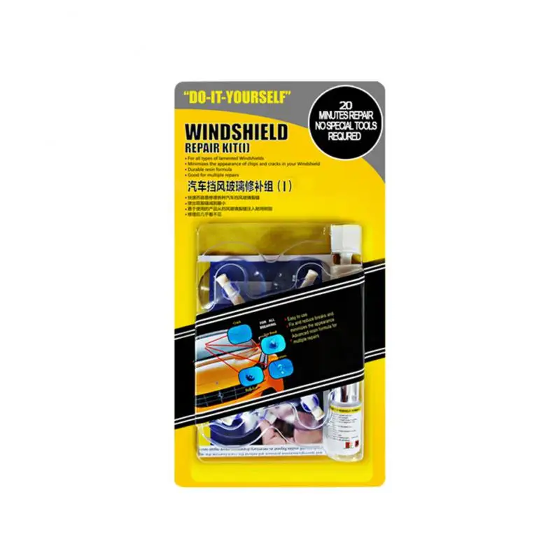 قسط سيارة الكراك الزجاج الأمامي طقم تصليح رقاقة الزجاج الأمامي مجموعة أدوات الراتنج السدادة السيارات نافذة الشاشة تلميع