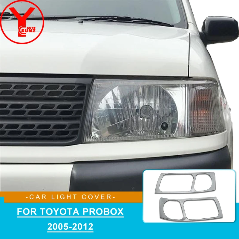 

For Toyota accessories ABS head light cover trim for Toyota Probox 2005-2012 car styling front lamp cover Light Guard Cover Hood