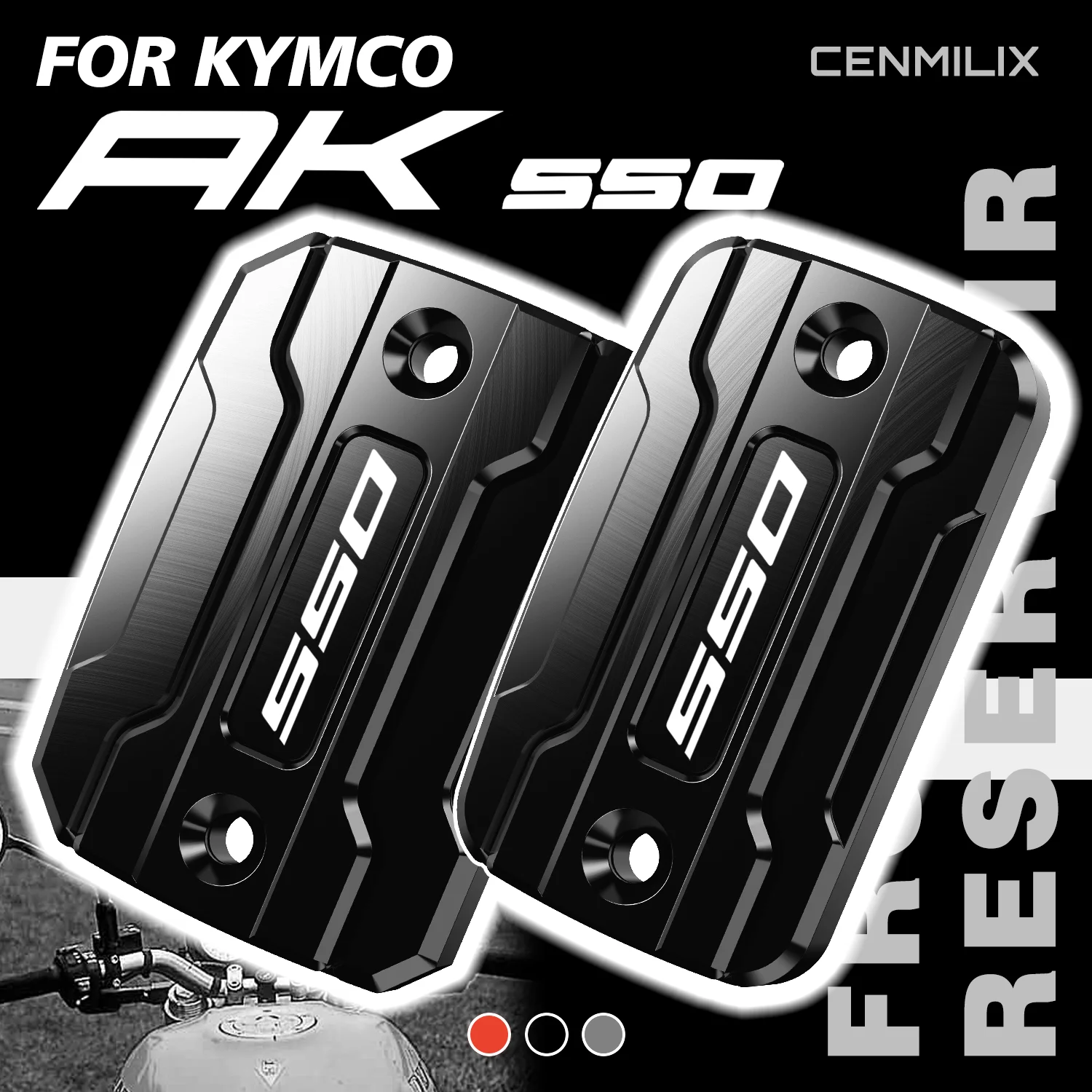 

AK550 Accessories For KYMCO AK 550 ak550 AK-550 2017-2024 Motorcycle Front Brake Fluid Reservoir Cover Cap Master Cylinder Cap