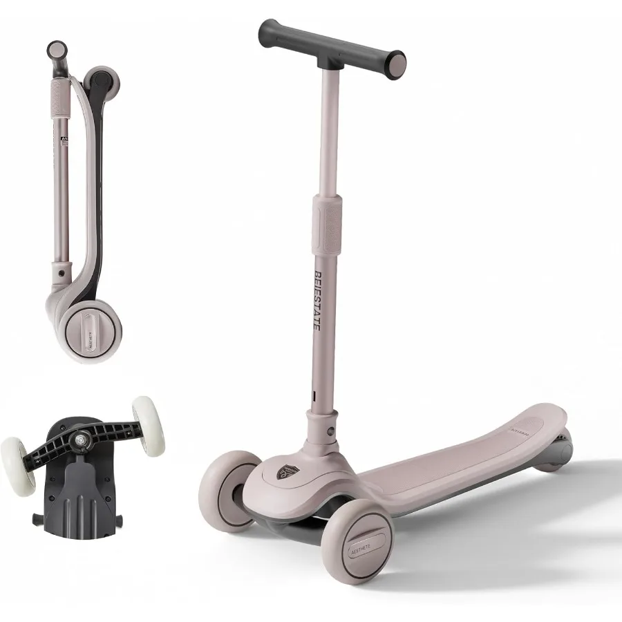 

Kick Scooter for Ages 318 Max 220 Lbs Toddler Scooter with Adjustable LeanToSteer Switch Foldable Wide AntiSlip Deck Lightweigh