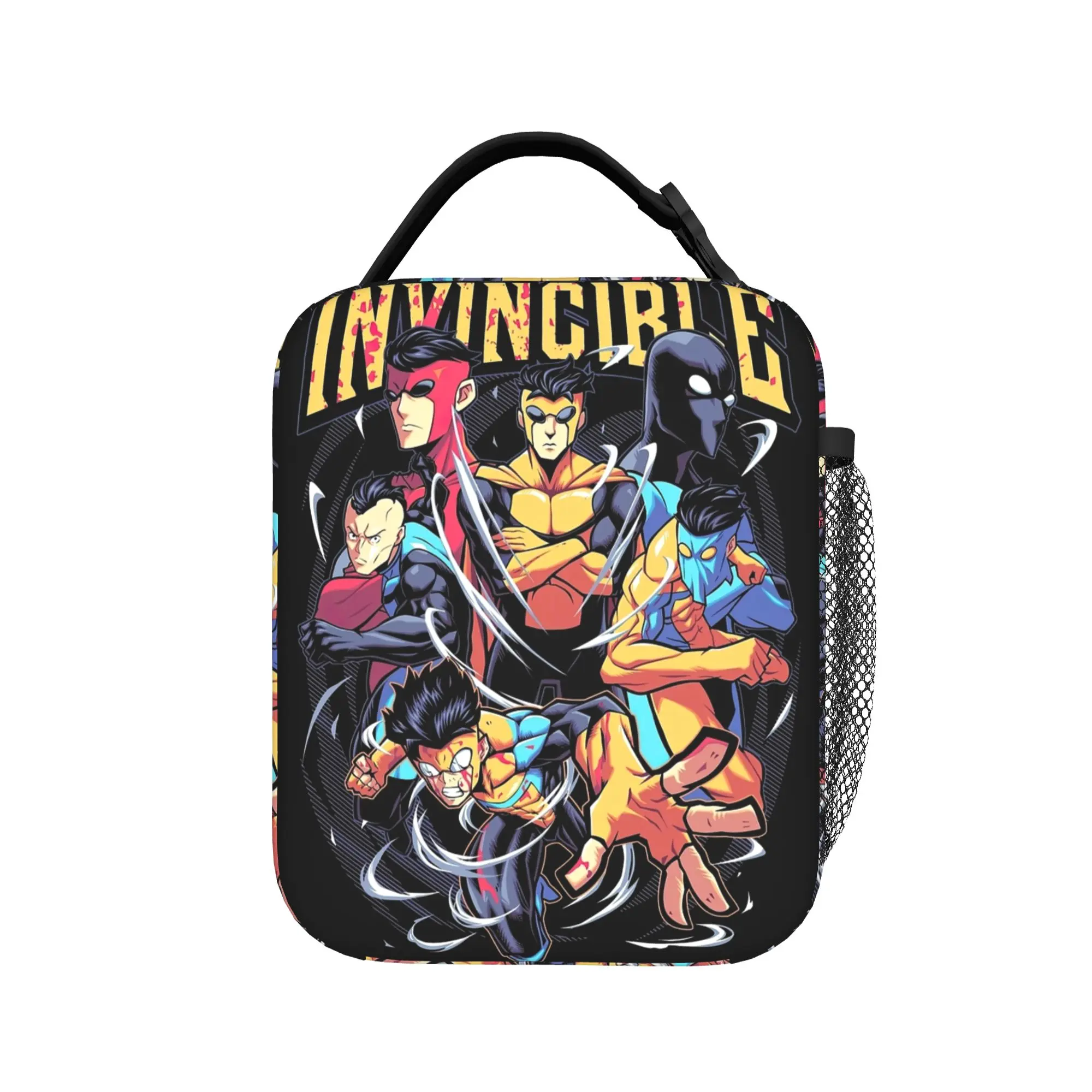 Invincible Mark Comic Book Insulated Lunch Bag High Capacity  Meal Container Thermal Bag Tote Lunch Box Food Storage Bags