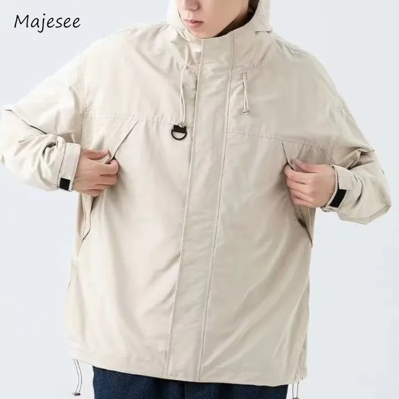 

Jackets Men Teens Fashion Techwear Windbreak Water-proof Cargo Style Coats Outdoor Travel Couples Outwear High Street Designed