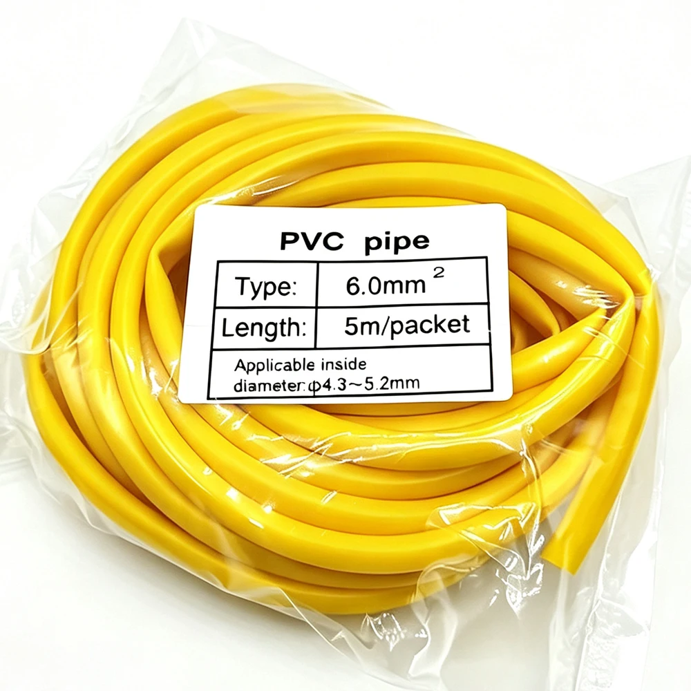 10m/20mm PVC TUBE PVC Sleeve Wire Marker ID Printer White Yellow circular inner tooth sleeve for electronic engraving machine