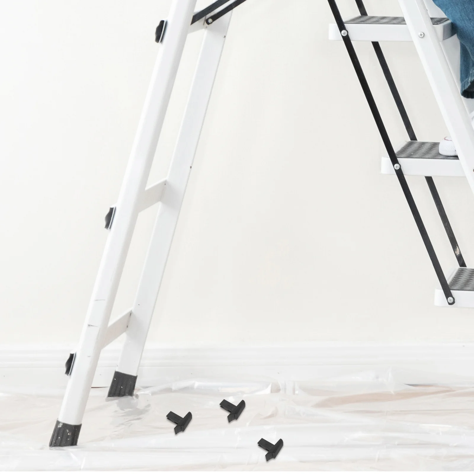 Almohadilla de silicona antideslizante, botón de escalera telescópica, piezas de escalera de repuesto, accesorios de interruptor de elevación plegable, interruptor de elevación, 3 uds.