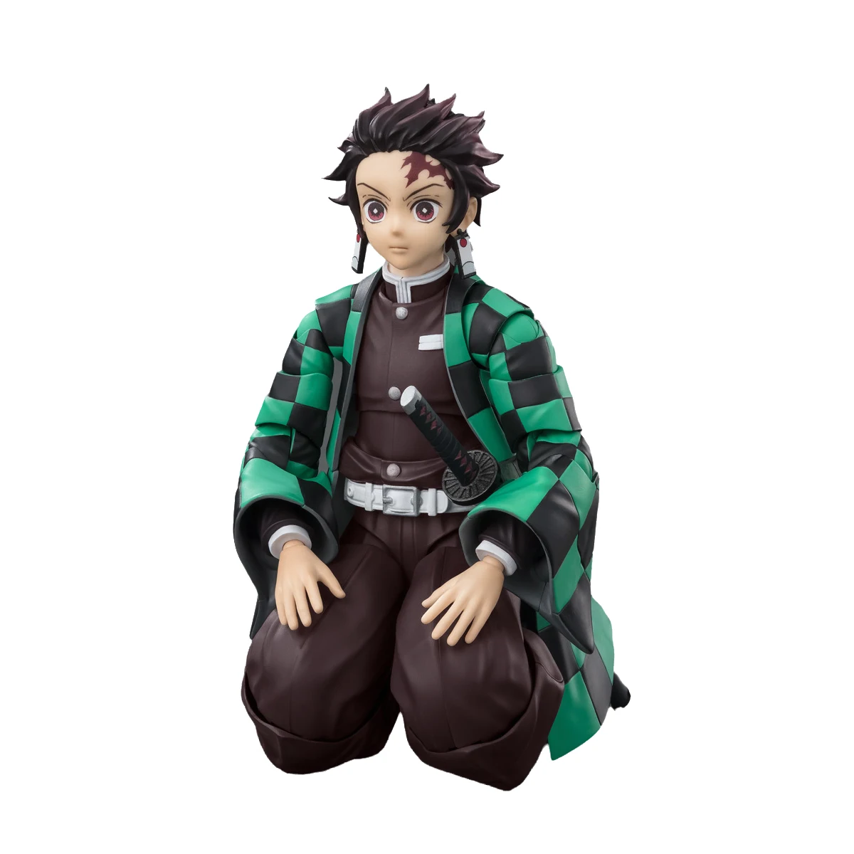 Véritable Bandai Original démon Slayer Figure modèle Kits S.H.Figuarts 1/12 figurines d'anime Kamado Tanjirou modèle d'action jouets cadeau