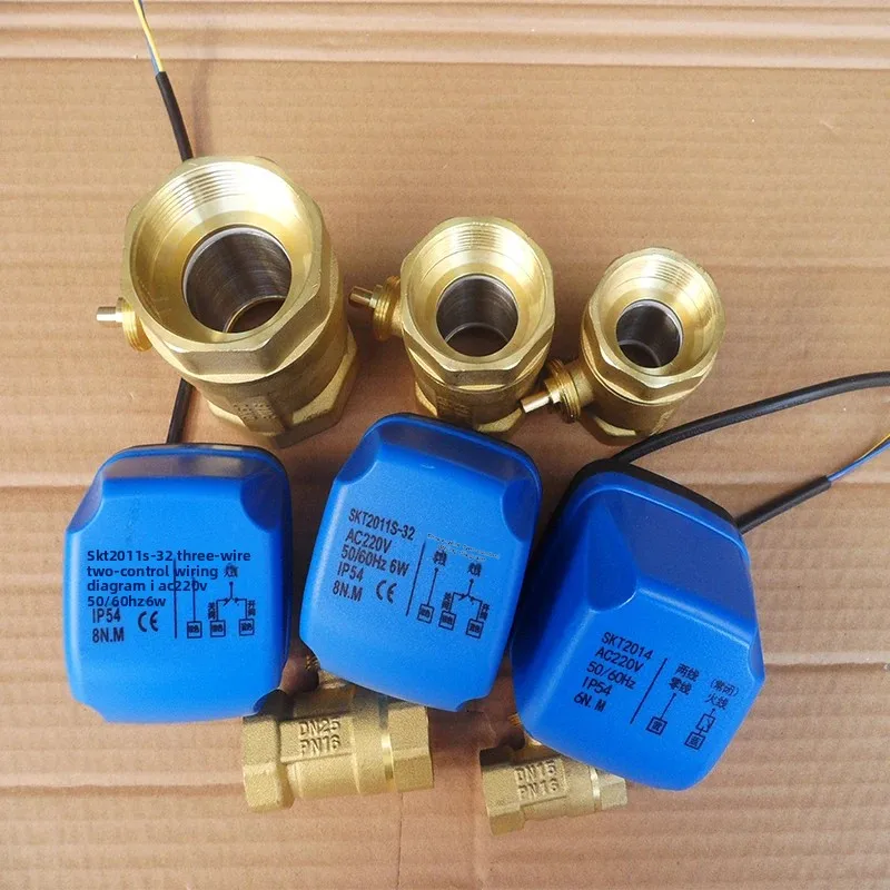 2/3-Way 2/3-Wire Motorized Brass Ball Valve 1/2