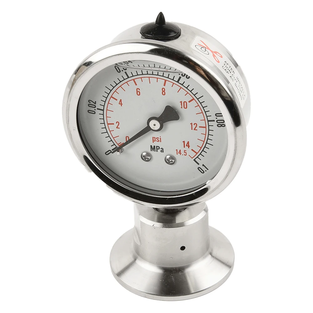 

YTP60 Sanitary Diaphragm Pressure Gauge 0 0 1MPa with 50 5mm Tri Clamp Connection for Food and Beverage Industry