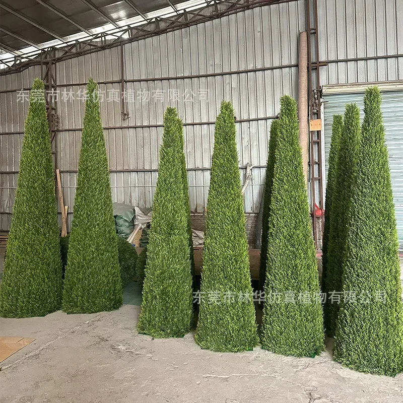 YAO Simulation Pine Cypress Tree Cone Artificial Green Plant for Wedding Hotel Decoration Landscaping Layout Home Decor