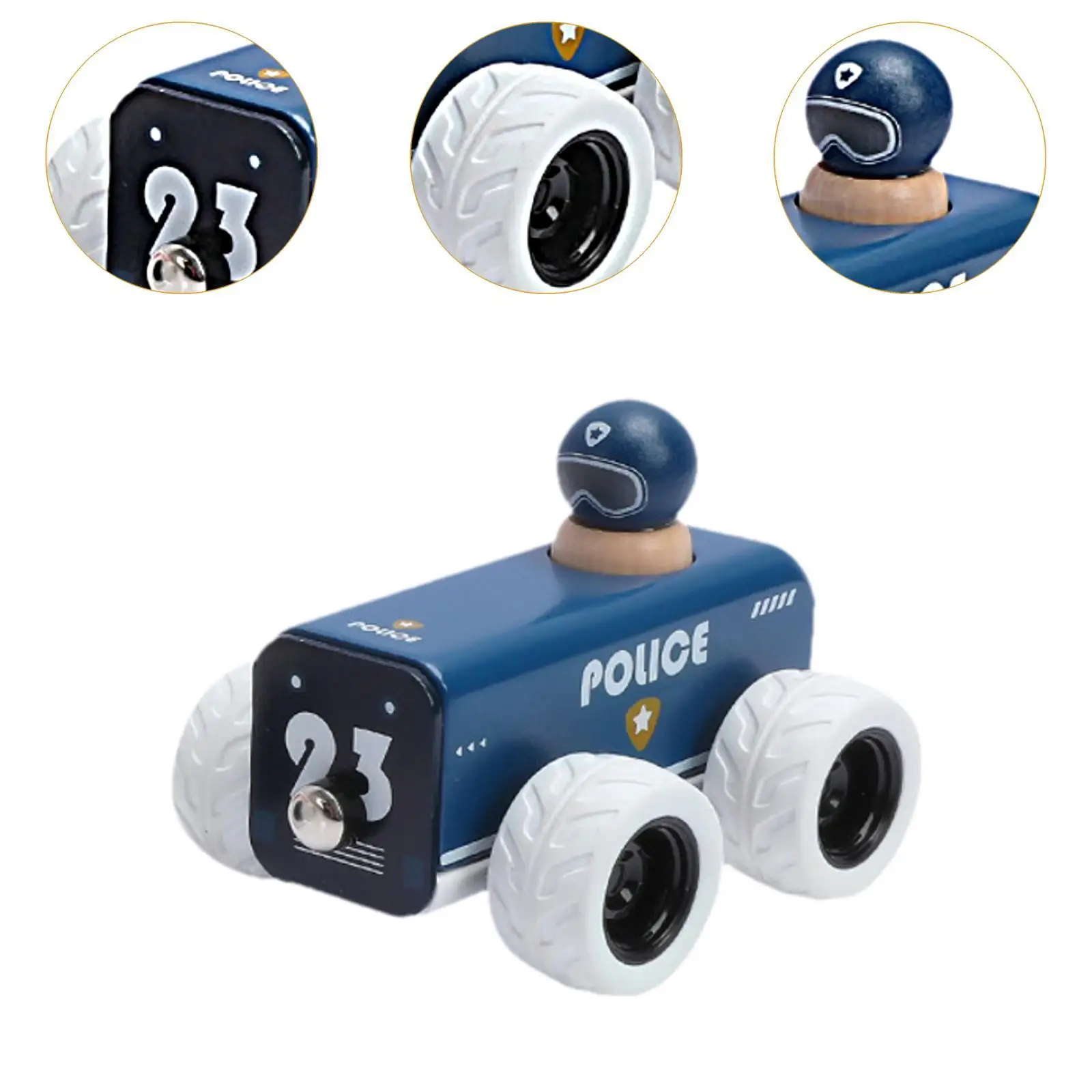 Drewniany Samochodzik z Napędem Pull Back, Uroczy, Wczesna Edukacja, Upominek na Przyjęcie, Pojazd do Zabawy dla Niemowląt, do Przedszkola, dla Dzieci, Chłopców i Dziewczynek