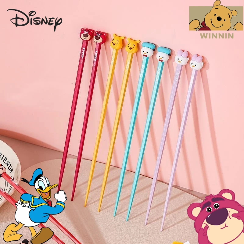 Baguettes mignonnes de dessin animé Donald Duck Disney, vaisselle créative Kawaii pour hommes et femmes, vaisselle de cuisine de Restaurant, cadeaux périphériques d'anime