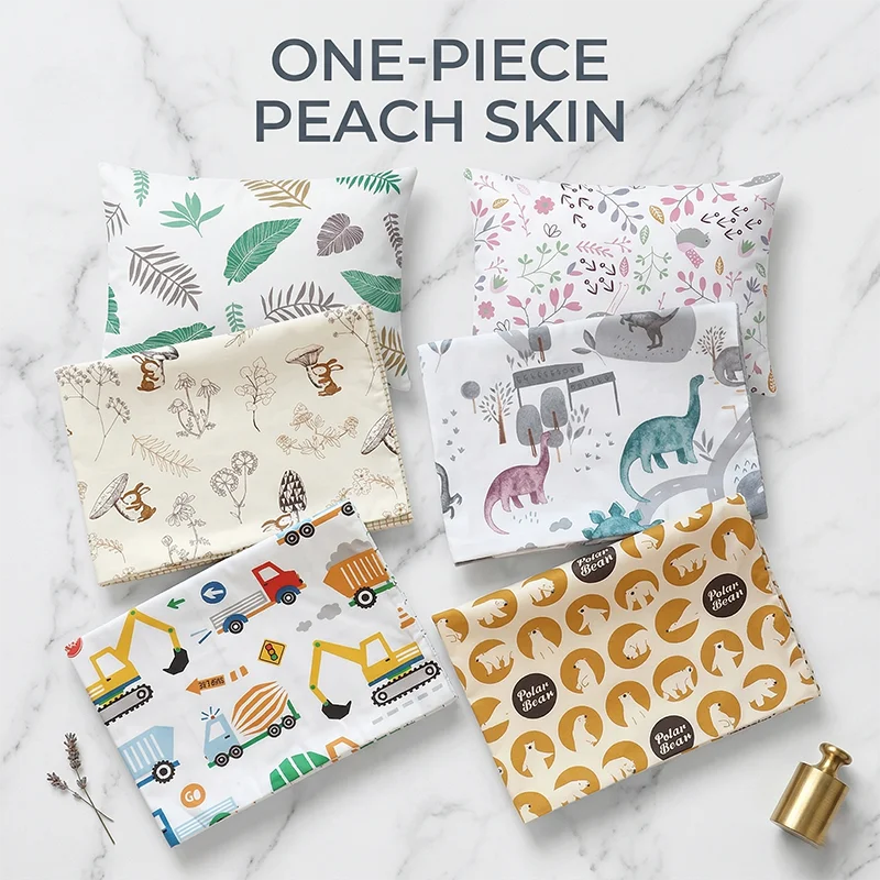 

1 Pc Dinosaur Car Animal Peach Skin Pillow Cover Cushion Cover Floral Throw Pillowcase for Kids Room Nursery Couch Home Decor