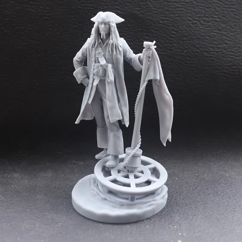 Resin Model Kits Pirate Captain Figure Unpainted No Color 670