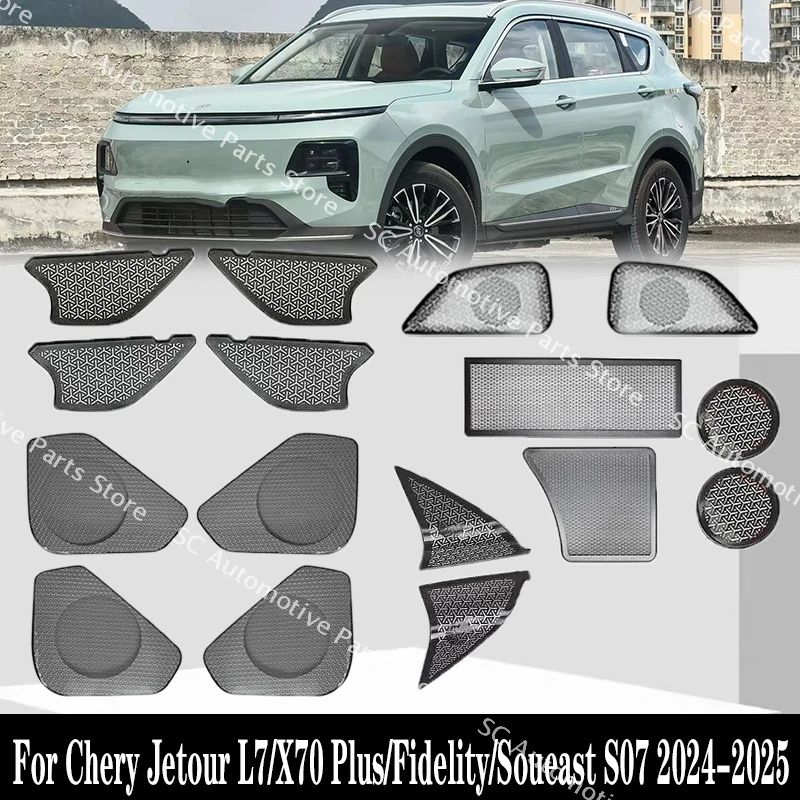 

For Chery Jetour L7/X70 Plus/Fidelity/Soueast S07 2024-2025 Style Air Vent Audio Rear Window Speaker Front A Pillar Horn Cover