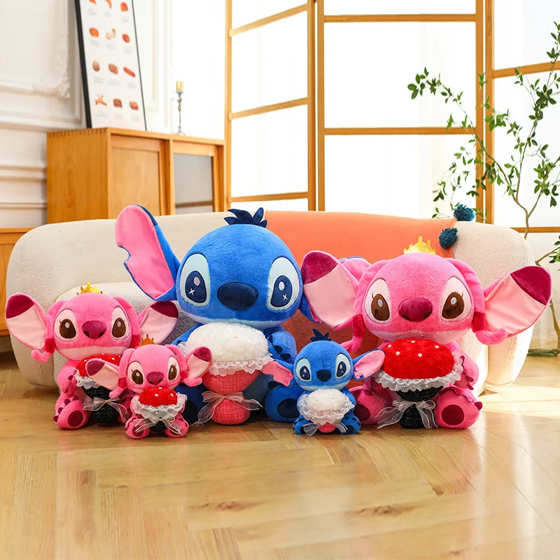 جديد حار بيع 30-45 سنتيمتر في المخزون روز حزمة غرزة ألعاب من نسيج مخملي دمية للفتيات عيد ميلاد هدية عيد دمية للأطفال #2