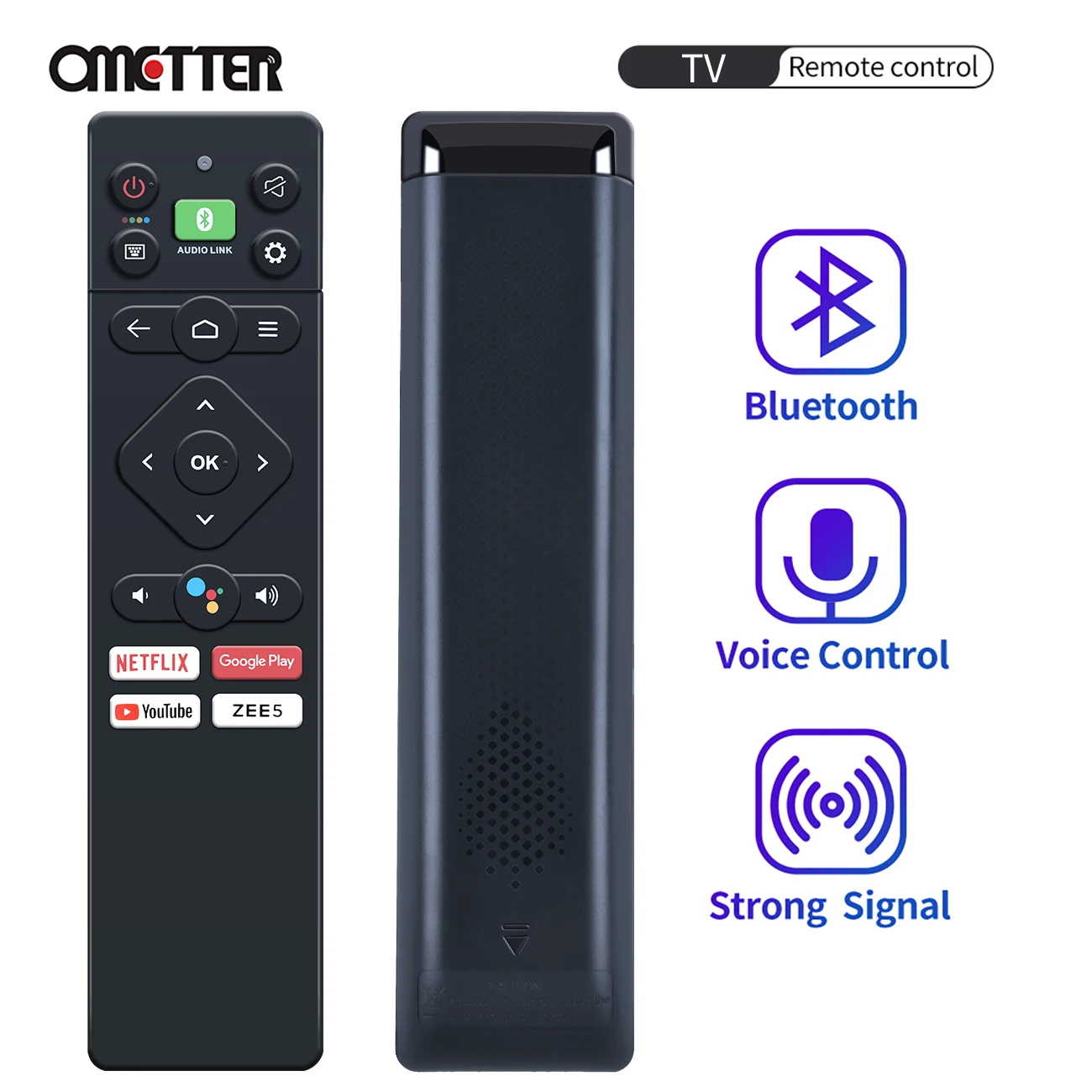 

Voice Bluetooth Remote Control For Sanyo XT-50UHD4S XT-55UHD4S XT-65UHD4S XT-43FHD4S Smart LED LCD HDTV Android TV TELEVISION