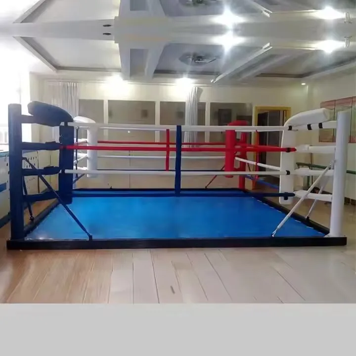 Anillo de boxeo profesional, venta directa de fábrica, anillo de boxeo de partido de Sparring, entrenamiento de artes marciales mixtas dobles