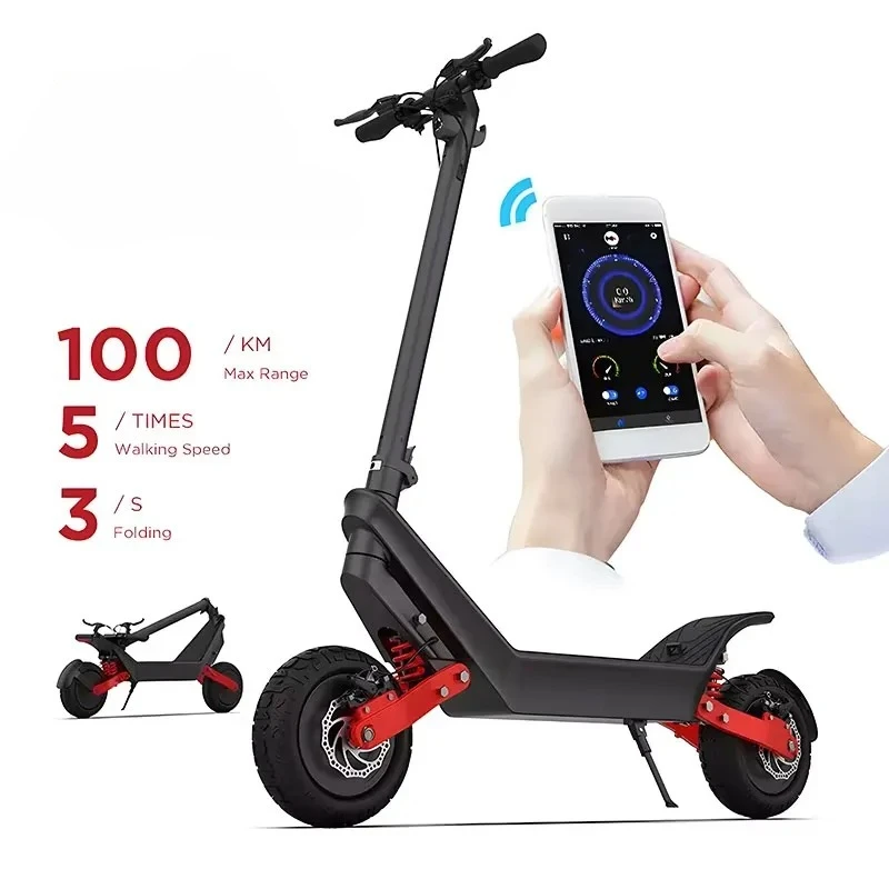 Powerful 2000W Dual Motor X10 Electric Scooter for Adults 45 Mile Long Range 48V High-Capacity Battery Dual Disc Brakes view 4