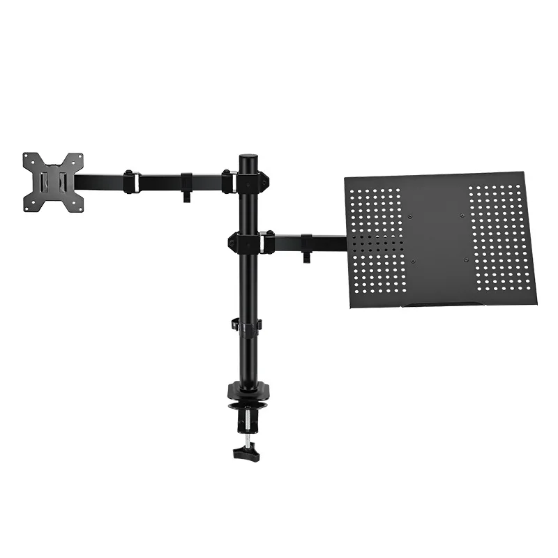 Desktop Monitor Stand 10-32" Rotating Dual Screen Mount Mechanical Arm Adjustable Cantilever Office Desk Computer Stand