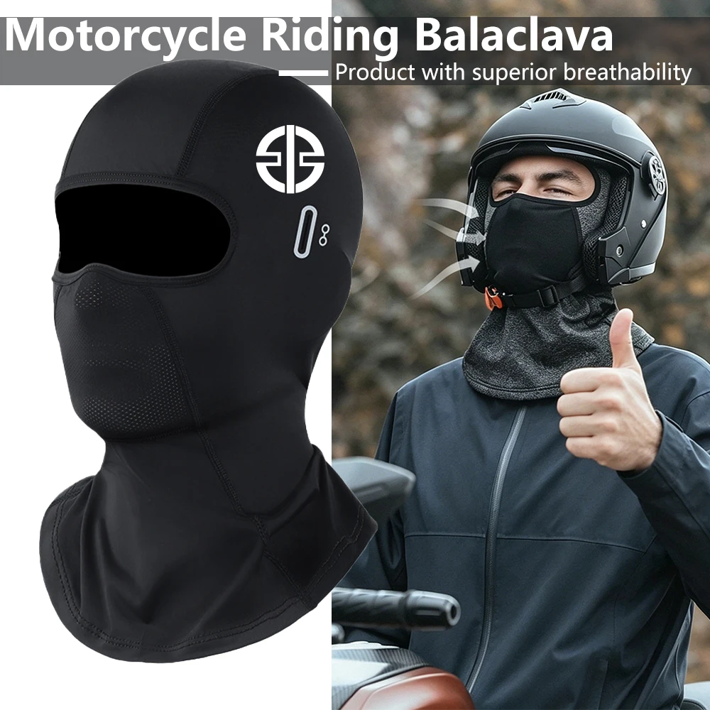 for Kawasaki Ninja H2 / Z H2 / H1 H2 MachSummer Cooling Motorcycle Balaclava, Breathable Full Face Mask with Sun UV Protection