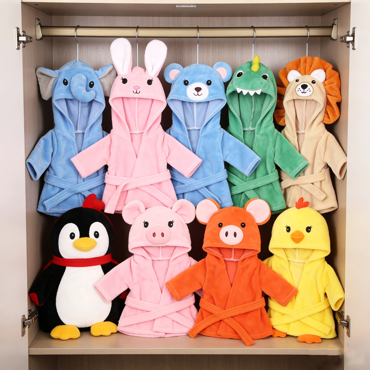 Pijamas de animales de dibujos animados para niñas, ropa de muñeca, bata de noche para muñeca americana de 18 pulgadas, muñeca de bebé de 43cm, OG, Rusia, regalo de muñeca DIY