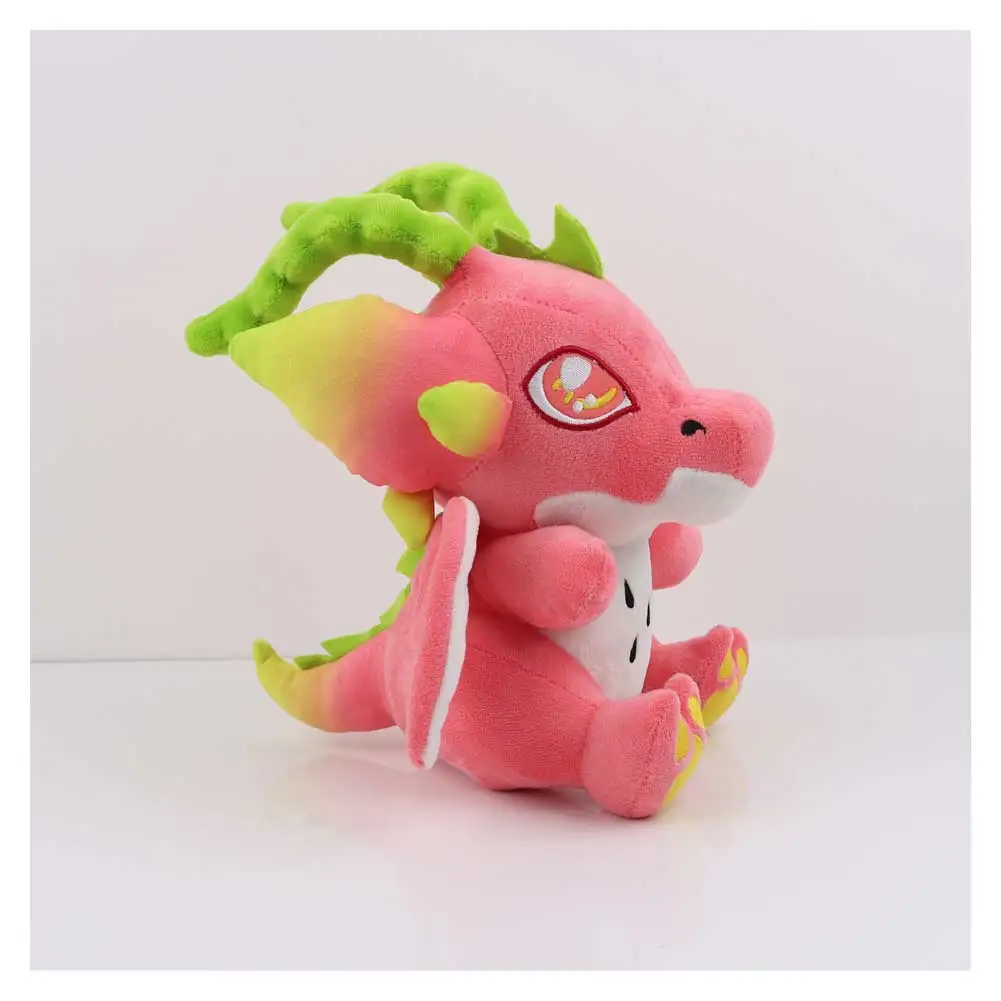 Cartoon Dragon Fruit Dinosaur Cosplay peluche adulto/bambini morbido farcito mascotte compleanno regali di natale